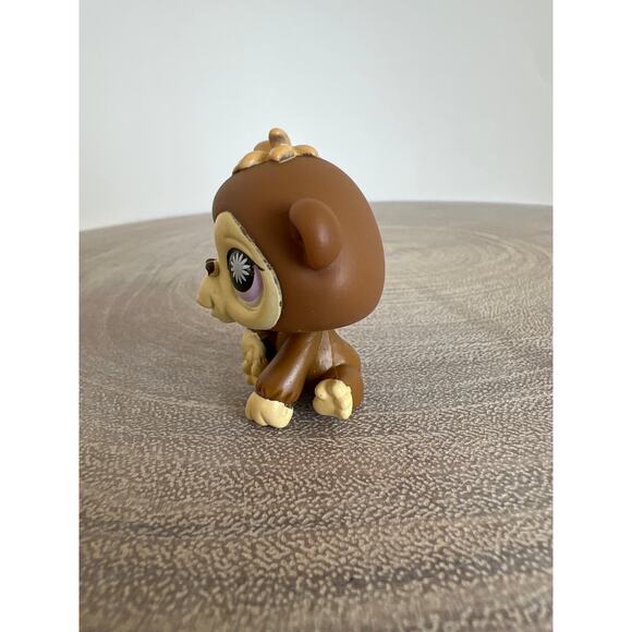 Littlest Pet Shop LPS Monkey Chimpanzee #835 Snowflake Eyes 2006 - Picture 2 of 4
